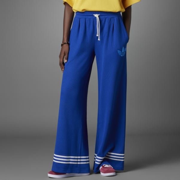 Pantalon Large En Tricot Adicolor 70s Adidas Royal