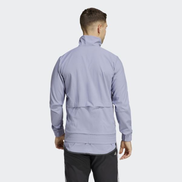La Veste De Cyclisme Trackstand Argent Violet Adidas
