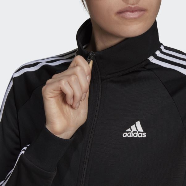 Veste De Survêtement Slim à 3 Bandes Primegreen Essentials Noir Adidas