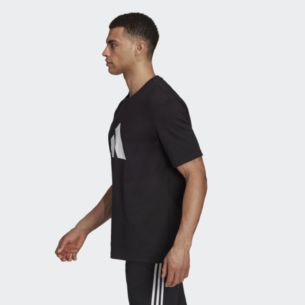 T-shirt Graphique Logo Adidas Future Icons Noir