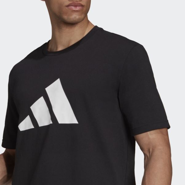 T-shirt Graphique Logo Adidas Future Icons Noir