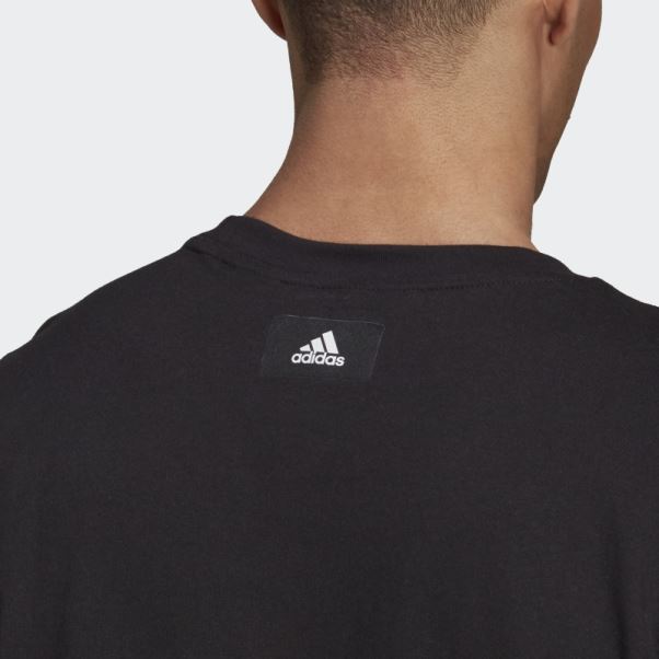 T-shirt Graphique Logo Adidas Future Icons Noir