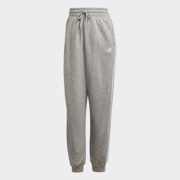 Pantalon Gris Moyen Essentials Studio Lounge 3-stripes Adidas