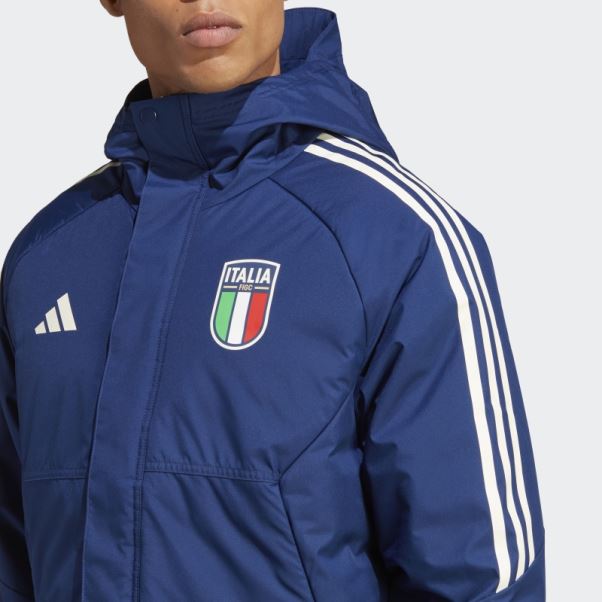 Parka Italy Condivo 23 Stadium Adidas Bleu Foncé