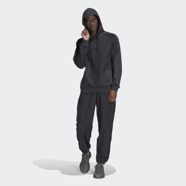 Pantalon De Survêtement Adidas Loopback En Carbone