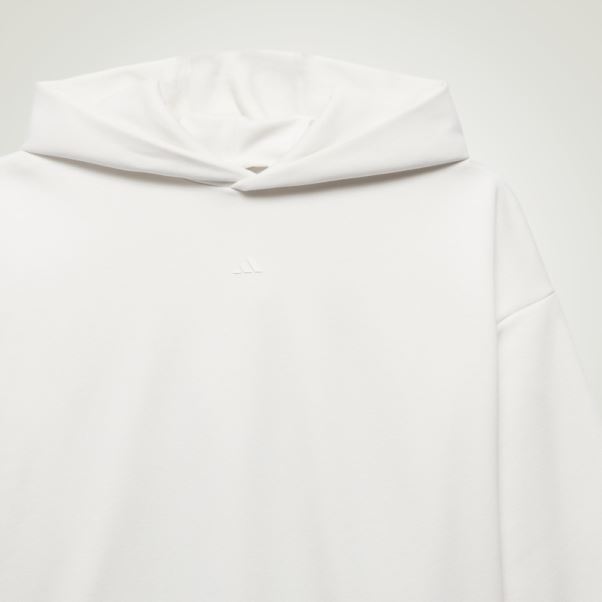 Adidas Basketball Sweat à Capuche Mode Blanc