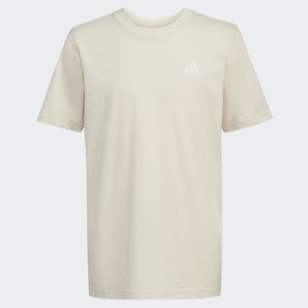Tee Shirt Adidas Essential Emb Logo Aluminium