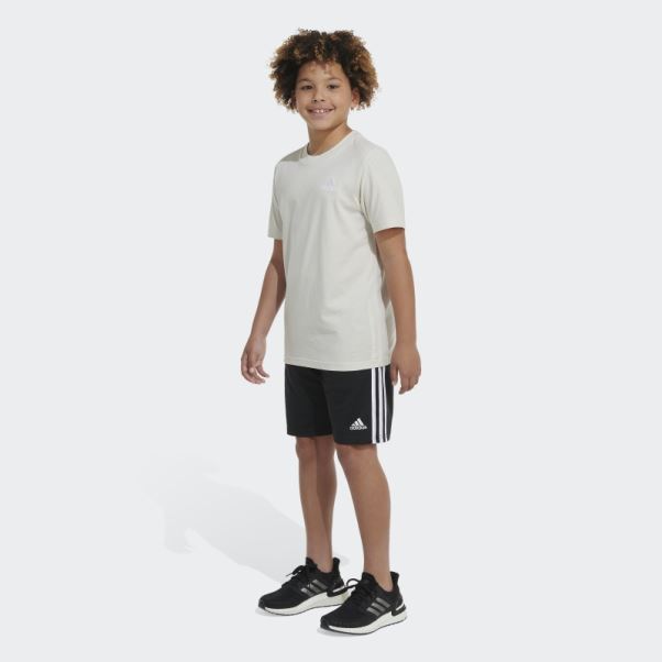 Tee Shirt Adidas Essential Emb Logo Aluminium