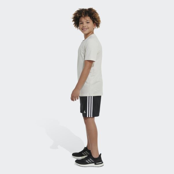Tee Shirt Adidas Essential Emb Logo Aluminium