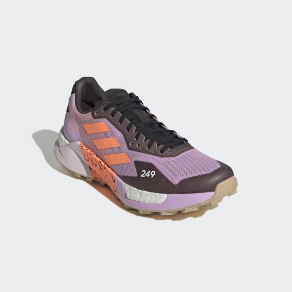Adidas Lilas Terrex Agravic Ultra Bca Chaussures De Course Sur Sentier