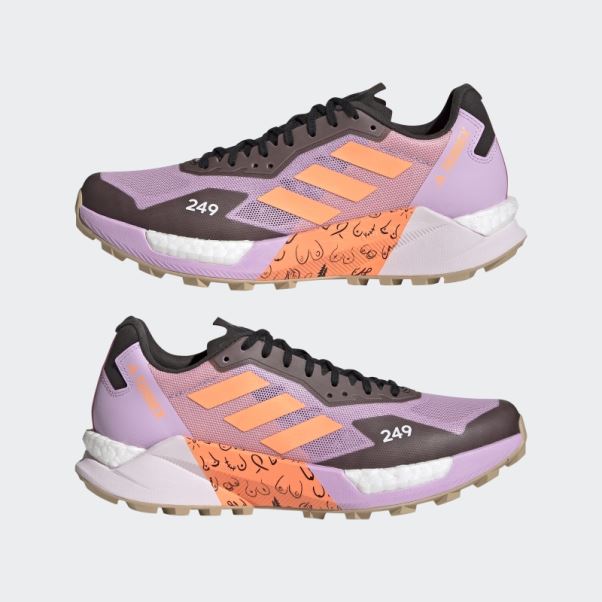 Adidas Lilas Terrex Agravic Ultra Bca Chaussures De Course Sur Sentier