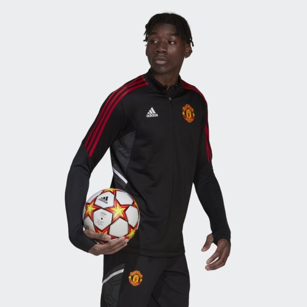 Adidas Manchester United Condivo 22 Training Top Noir