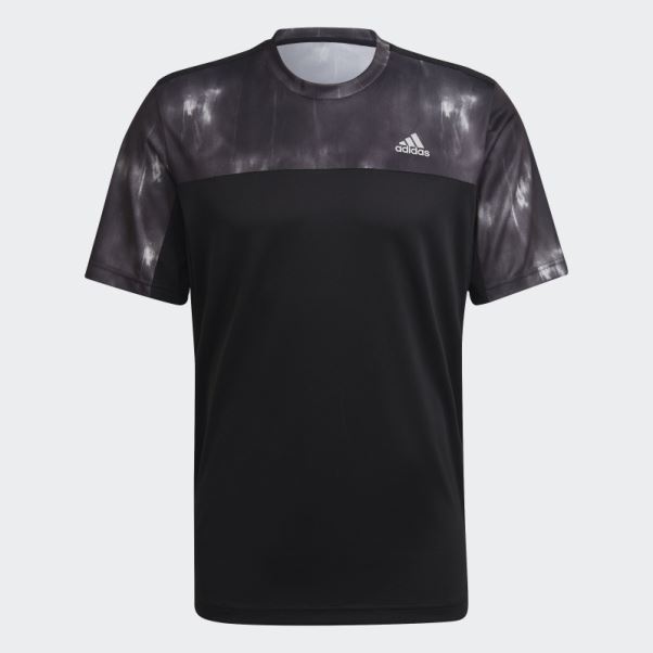 T-shirt D'entraînement à Imprimé Craie Adidas Aeroready Workout Noir