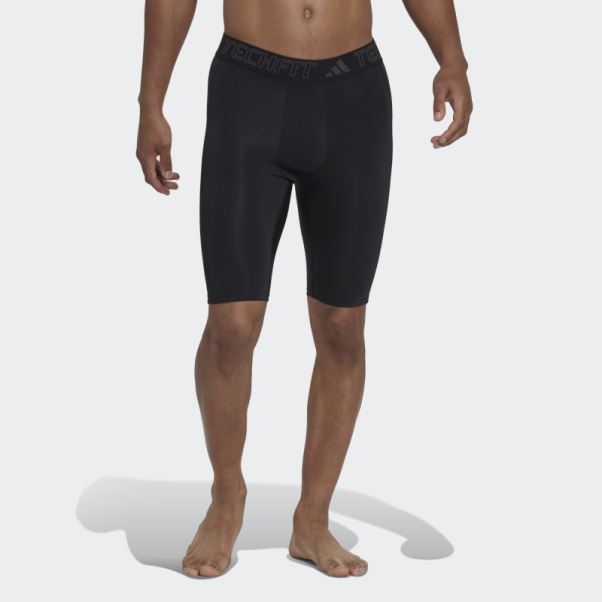 Adidas Collants Courts D'entrainement Techfit Noir