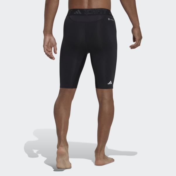 Adidas Collants Courts D'entrainement Techfit Noir