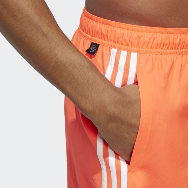 App Rouge Adidas 3-stripes Clx Short De Bain
