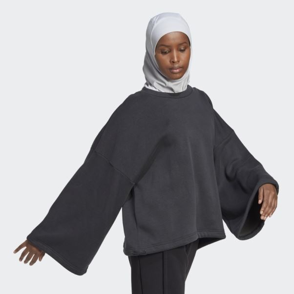Sweat Adidas Studio Lounge Fleece Carbone