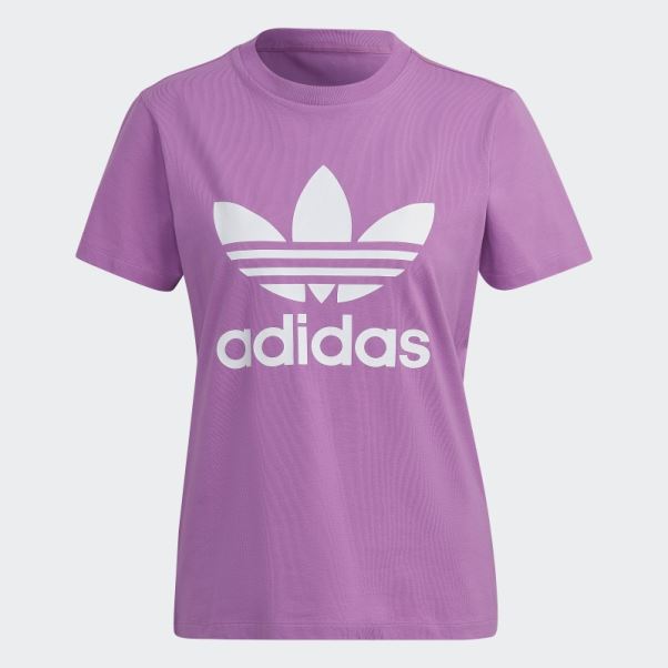 Tee Shirt Adicolor Classics Trefoil Lilas Adidas