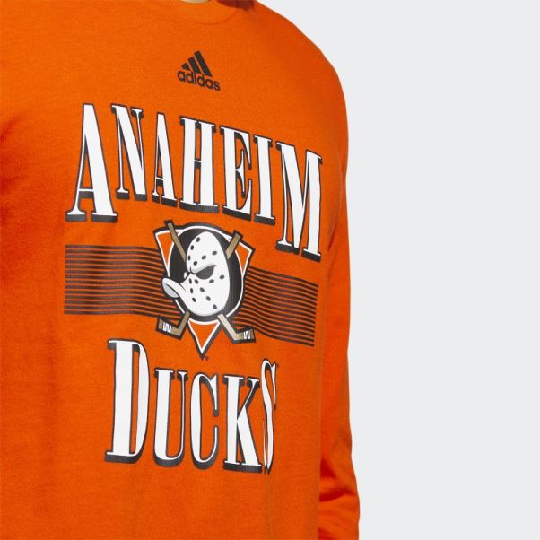 T-shirt à Manches Longues Adidas Ducks Playmaker Orange