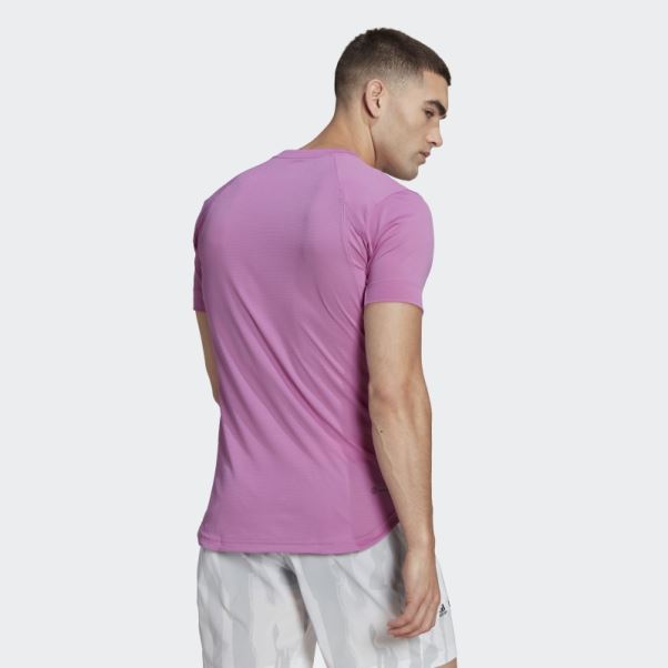 Tee Shirt Adidas Tennis New York Freelift Lilas
