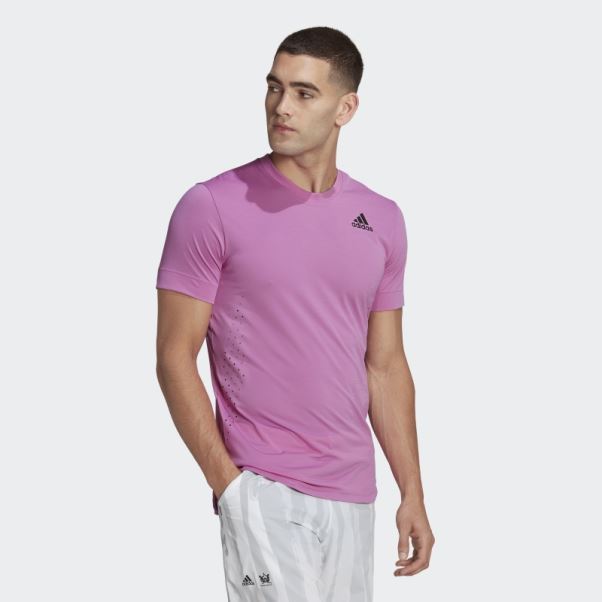 Tee Shirt Adidas Tennis New York Freelift Lilas
