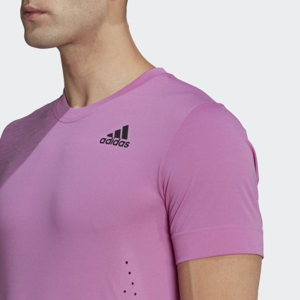 Tee Shirt Adidas Tennis New York Freelift Lilas