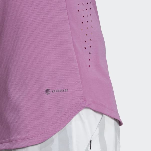 Tee Shirt Adidas Tennis New York Freelift Lilas