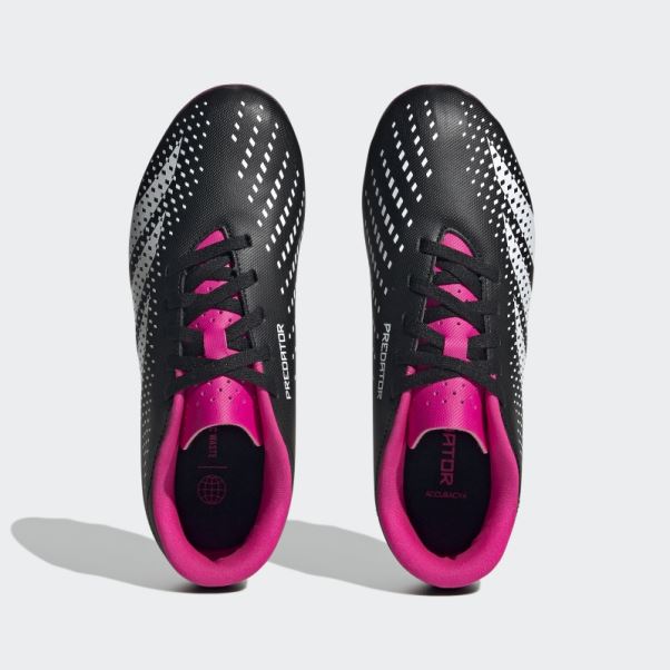 Predator Precision.4 Chaussures De Sol Flexibles Noires Adidas