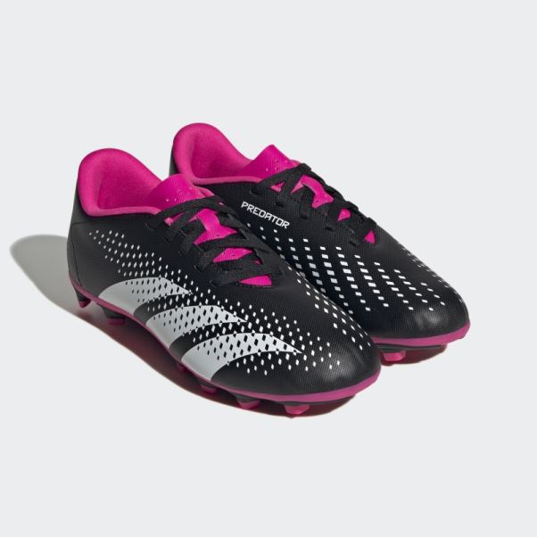 Predator Precision.4 Chaussures De Sol Flexibles Noires Adidas