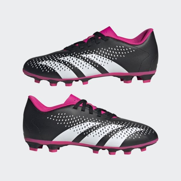 Predator Precision.4 Chaussures De Sol Flexibles Noires Adidas