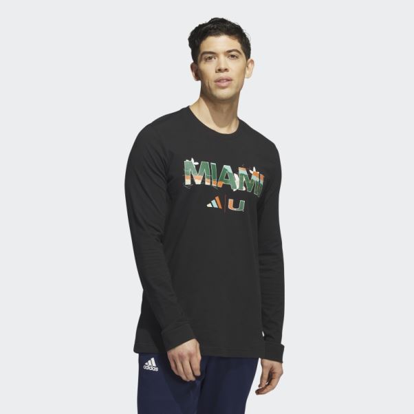 Adidas Hurricanes T-shirt Manches Longues Noir