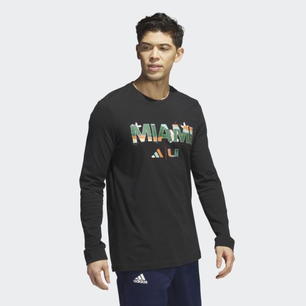 Adidas Hurricanes T-shirt Manches Longues Noir