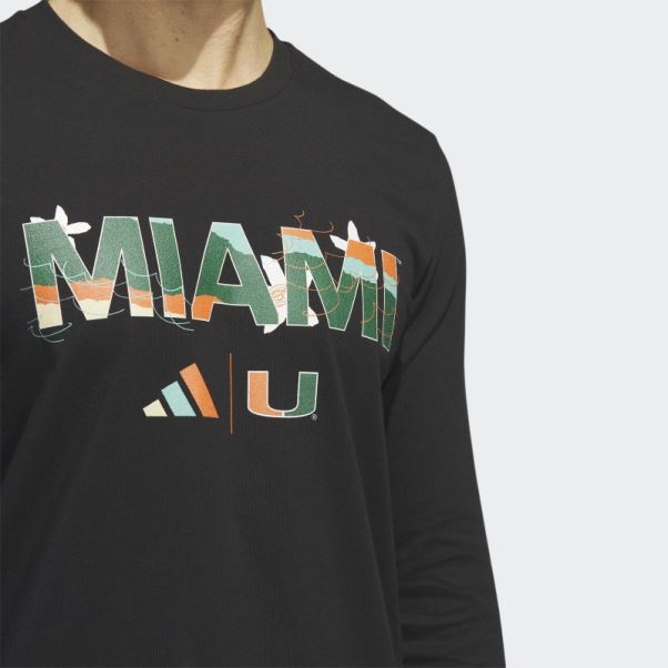 Adidas Hurricanes T-shirt Manches Longues Noir