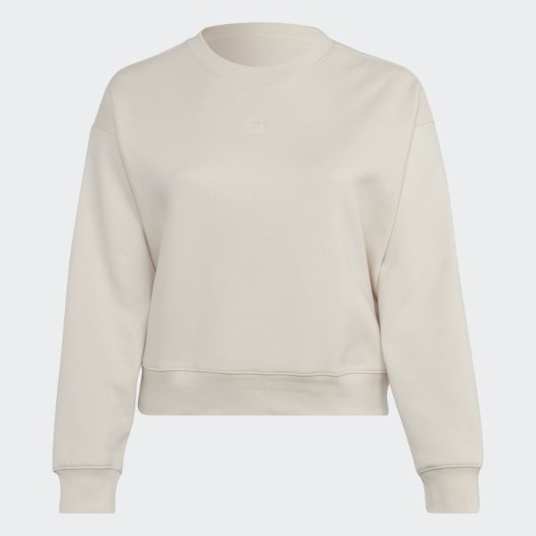 Sweat Adidas Adicolor Essentials Crew (grande Taille) Blanc