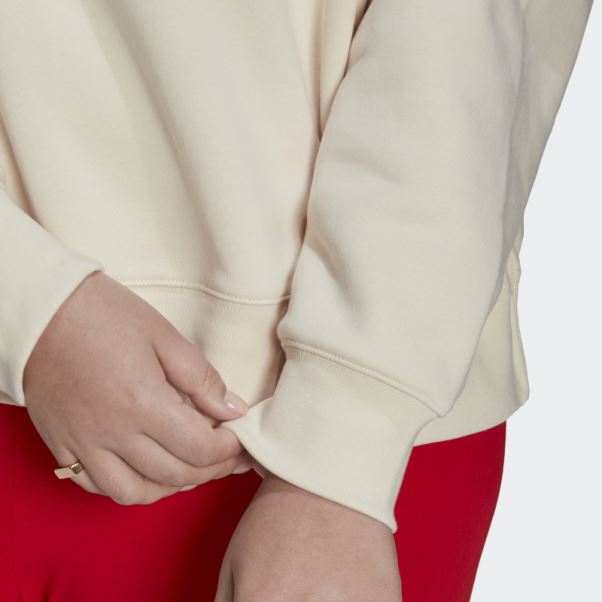Sweat Adidas Adicolor Essentials Crew (grande Taille) Blanc