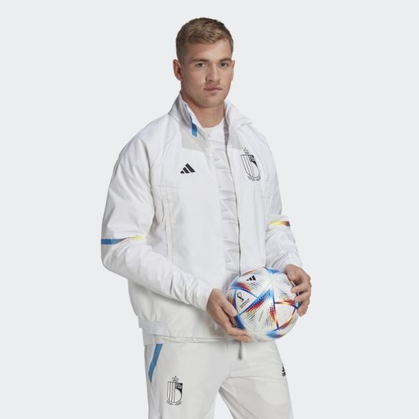 Veste Adidas Belgium Game Day Anthem Blanche