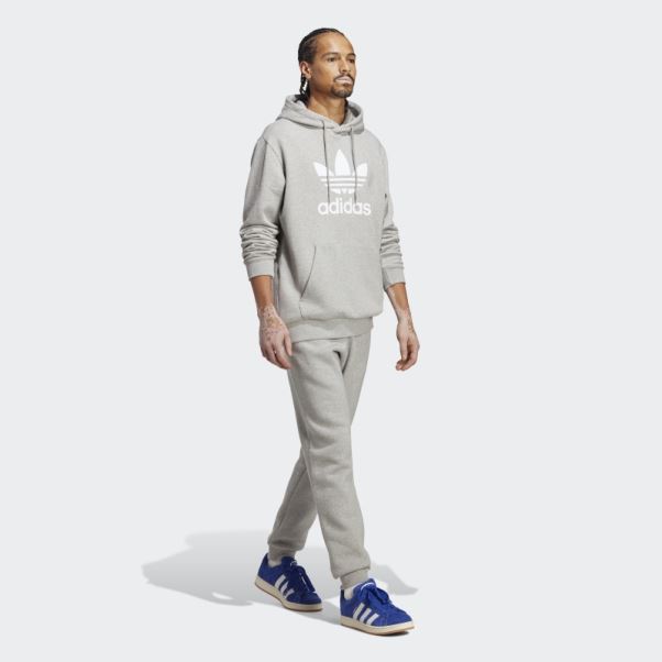 Pantalon Gris Moyen Trèfle Essentials Adidas