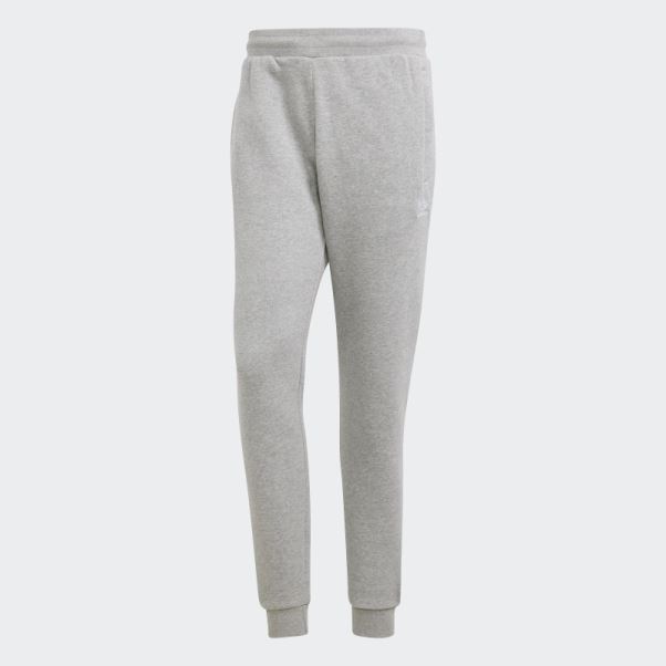 Pantalon Gris Moyen Trèfle Essentials Adidas