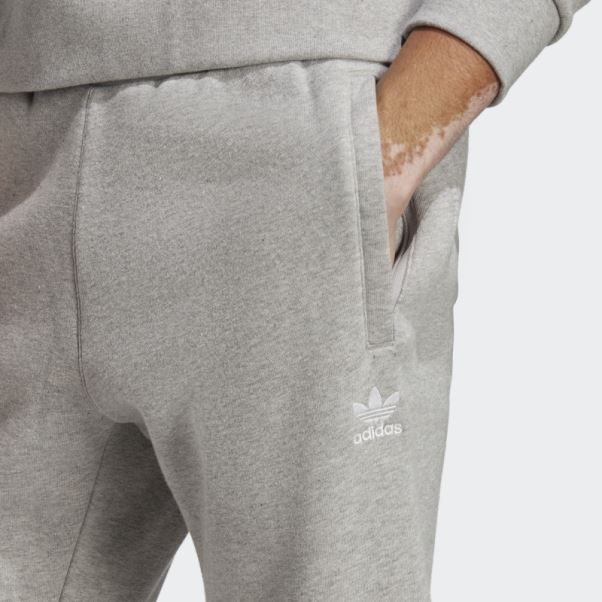 Pantalon Gris Moyen Trèfle Essentials Adidas