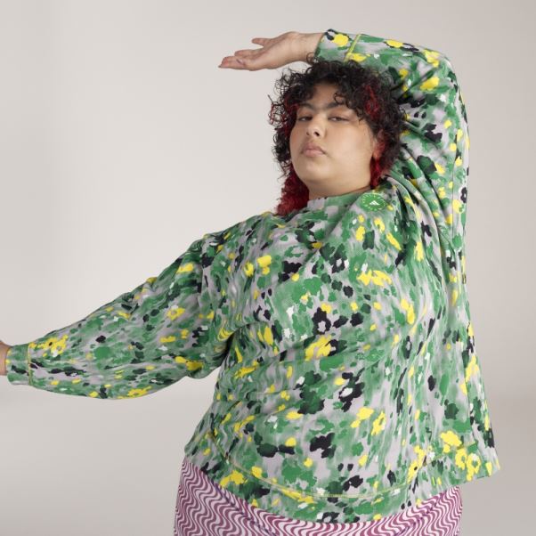 Adidas By Stella Mccartney Sweat à Imprimé Floral - Grande Taille Blanc Chaud