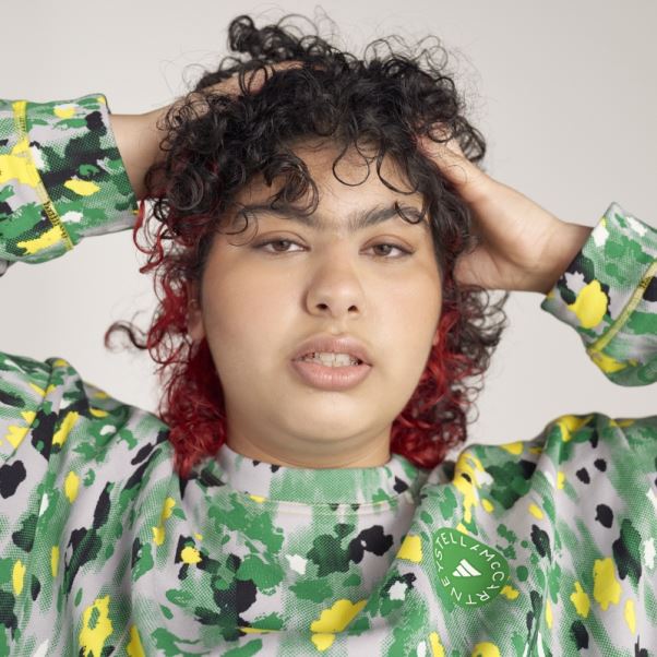 Adidas By Stella Mccartney Sweat à Imprimé Floral - Grande Taille Blanc Chaud
