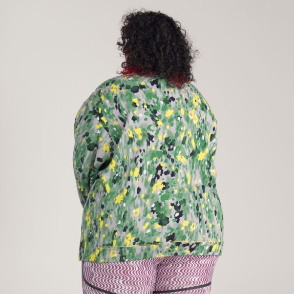 Adidas By Stella Mccartney Sweat à Imprimé Floral - Grande Taille Blanc Chaud