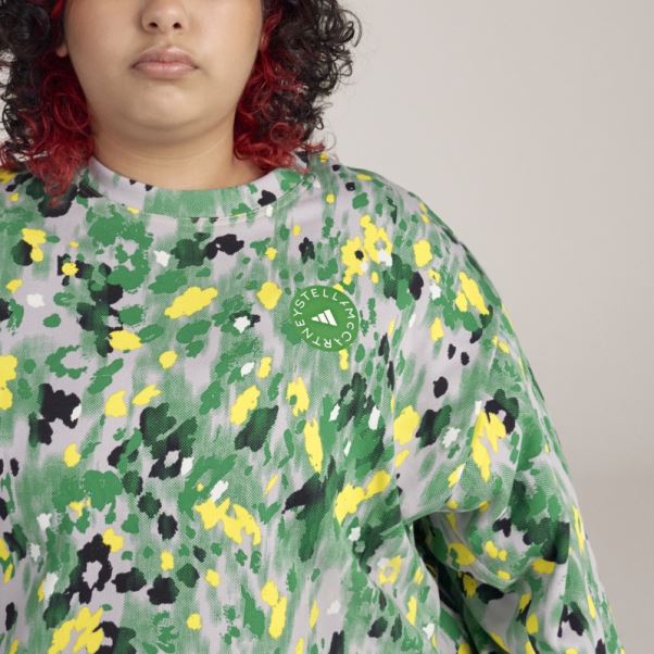 Adidas By Stella Mccartney Sweat à Imprimé Floral - Grande Taille Blanc Chaud