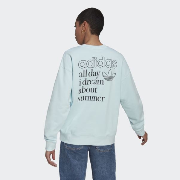 Sweat Graphique Adidas Bleu