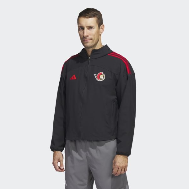 Sweat à Capuche Sénateurs Noir Adidas