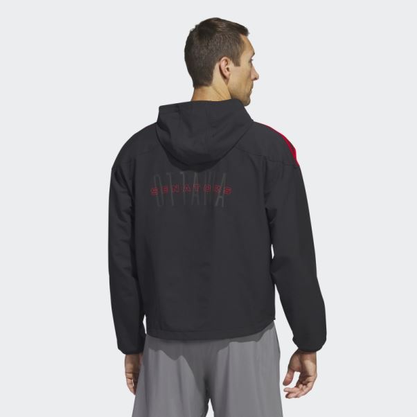 Sweat à Capuche Sénateurs Noir Adidas
