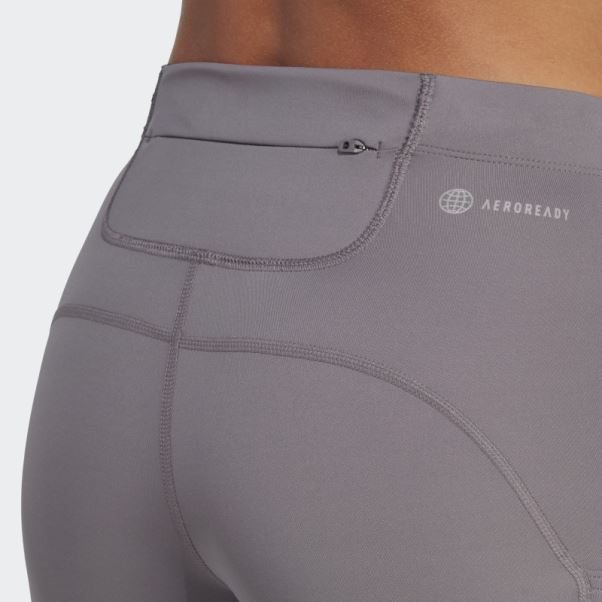 Fastimpact Running 7/8 Leggings Adidas Trace Gris