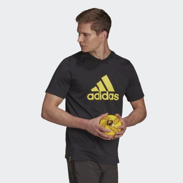 Adidas Messi Badge Of Sport Tee Noir