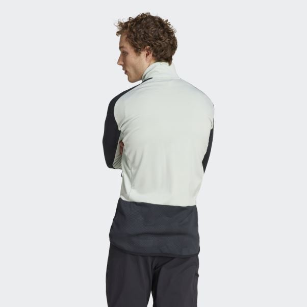 Polaire De Randonnée Terrex Tech Flooce Vert Adidas