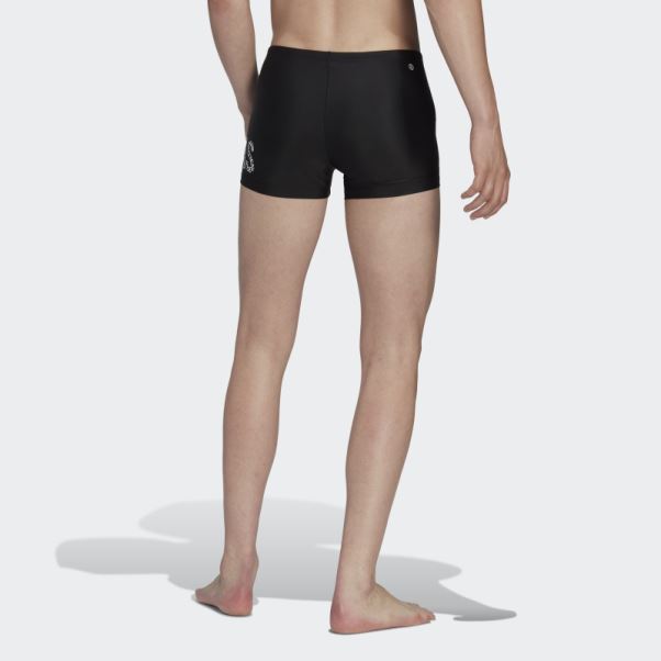 Boxer De Bain Adidas Wording Noir